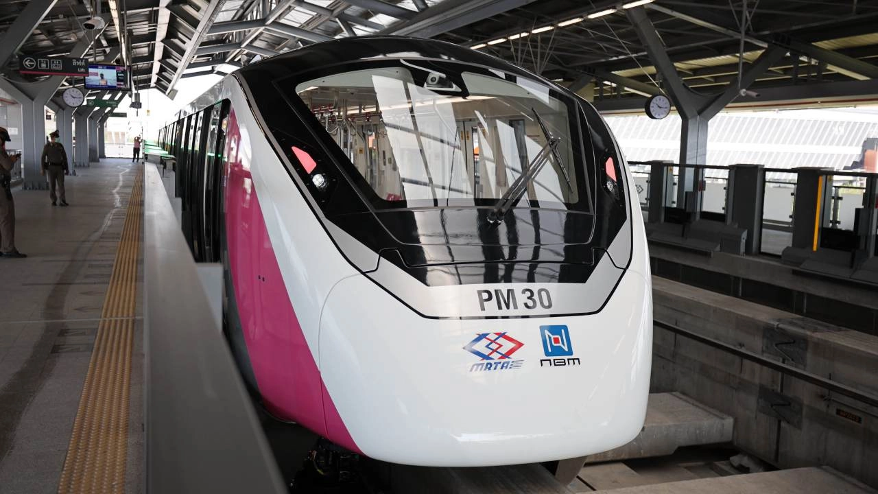 รถไฟฟ้าสายสีชมพู